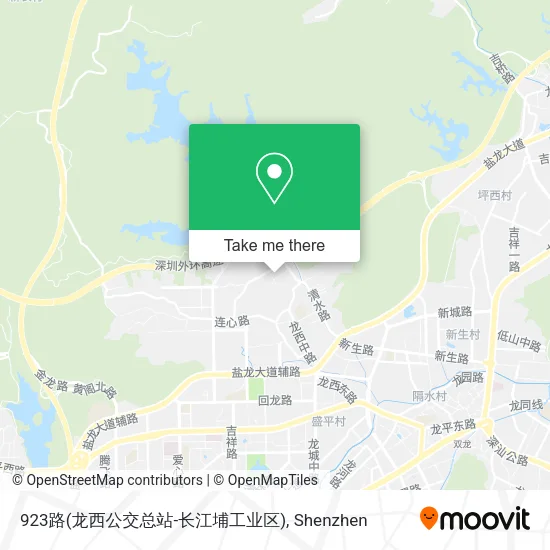 923路(龙西公交总站-长江埔工业区) map