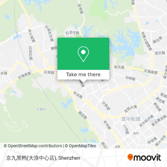 京九黑鸭(大浪中心店) map