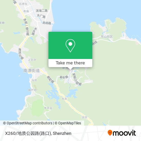 X260/地质公园路(路口) map