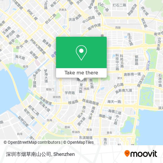 深圳市烟草南山公司 map