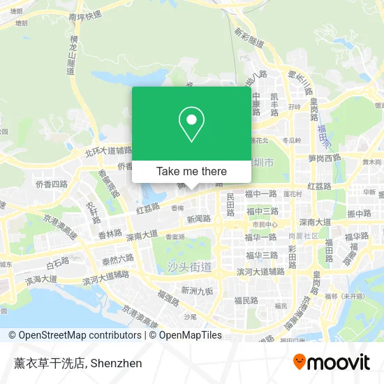 薰衣草干洗店 map