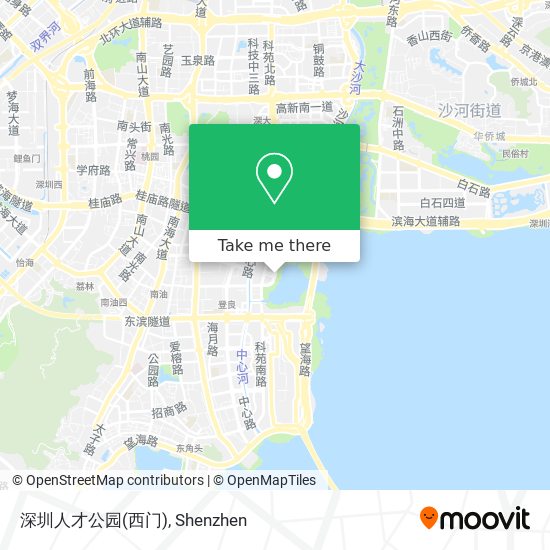 深圳人才公园(西门) map