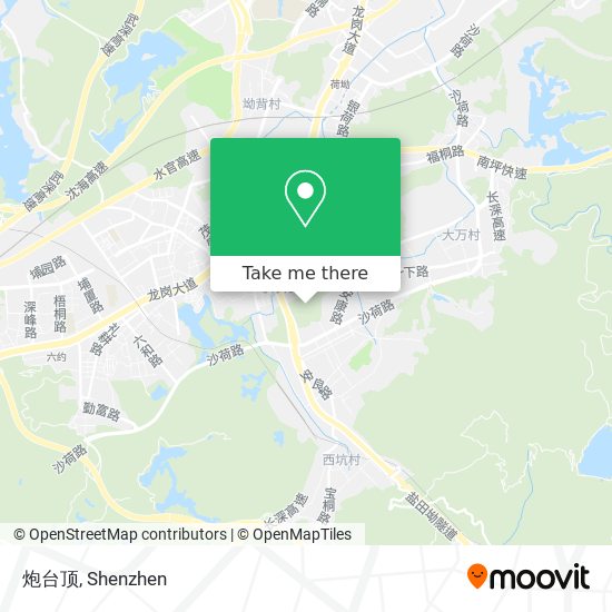 炮台顶 map