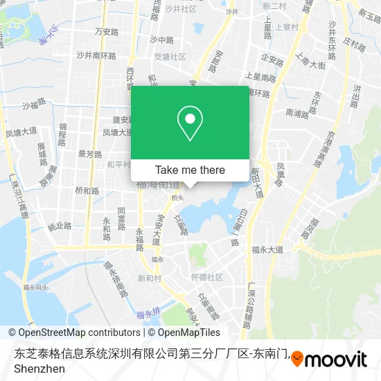 东芝泰格信息系统深圳有限公司第三分厂厂区-东南门 map