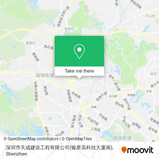 深圳市天成建设工程有限公司(银星高科技大厦南) map