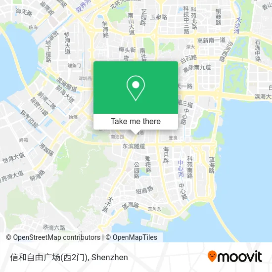 信和自由广场(西2门) map