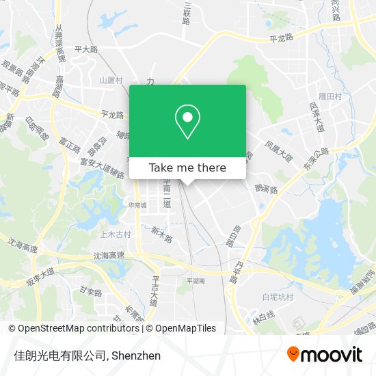佳朗光电有限公司 map