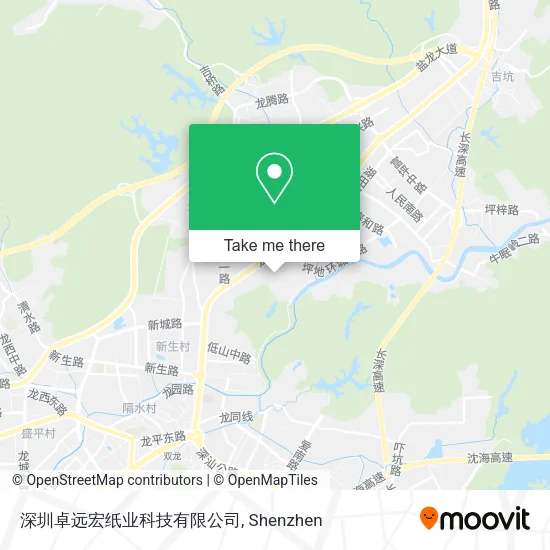 深圳卓远宏纸业科技有限公司 map