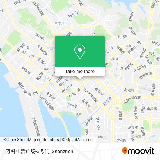 万科生活广场-3号门 map