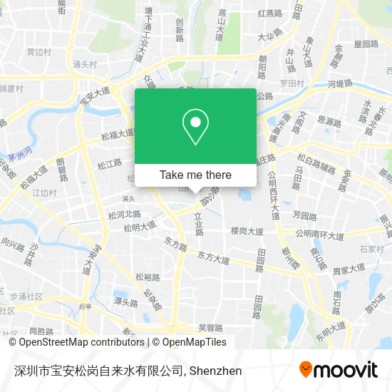 深圳市宝安松岗自来水有限公司 map