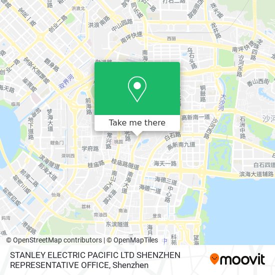 STANLEY ELECTRIC PACIFIC LTD SHENZHEN REPRESENTATIVE OFFICE map