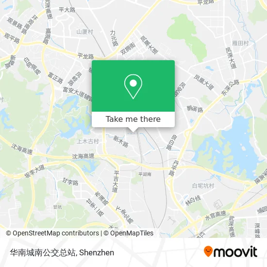 华南城南公交总站 map