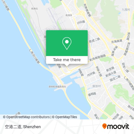 空港二道 map