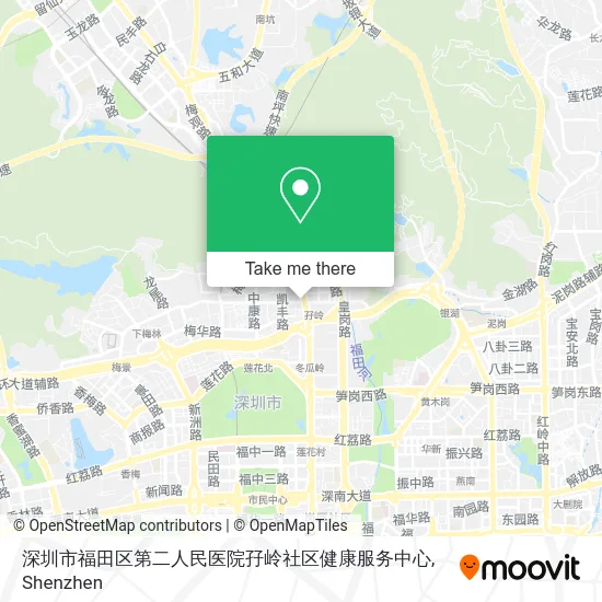 深圳市福田区第二人民医院孖岭社区健康服务中心 map