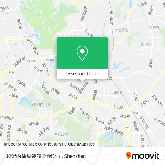 和记内陆集装箱仓储公司 map