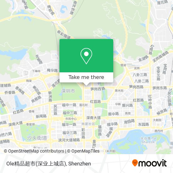 Ole精品超市(深业上城店) map