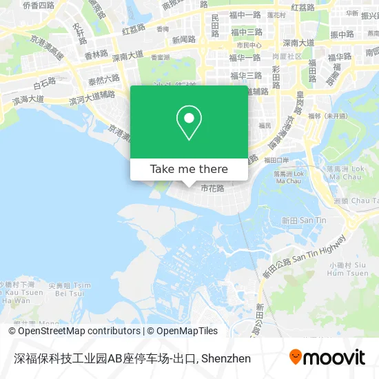深福保科技工业园AB座停车场-出口 map