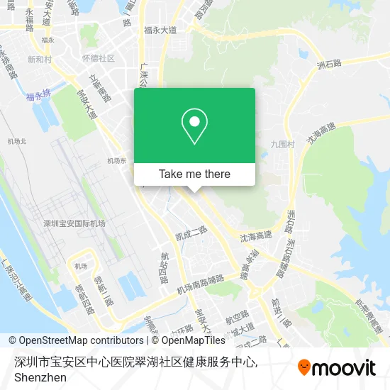 深圳市宝安区中心医院翠湖社区健康服务中心 map