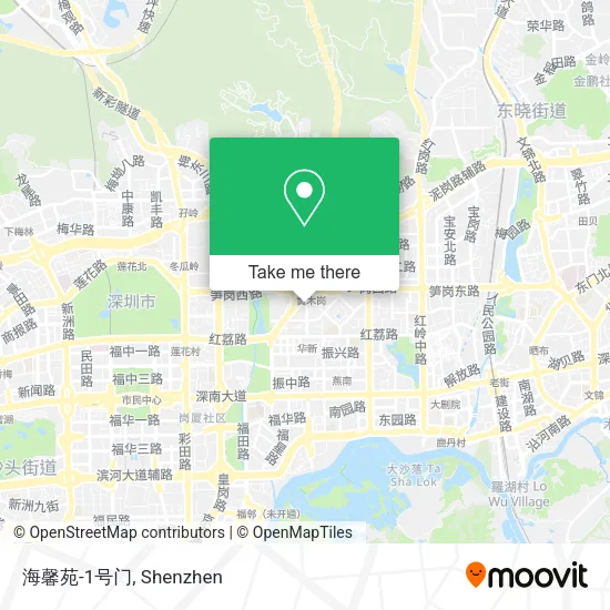 海馨苑-1号门 map