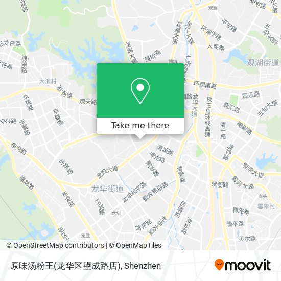 原味汤粉王(龙华区望成路店) map