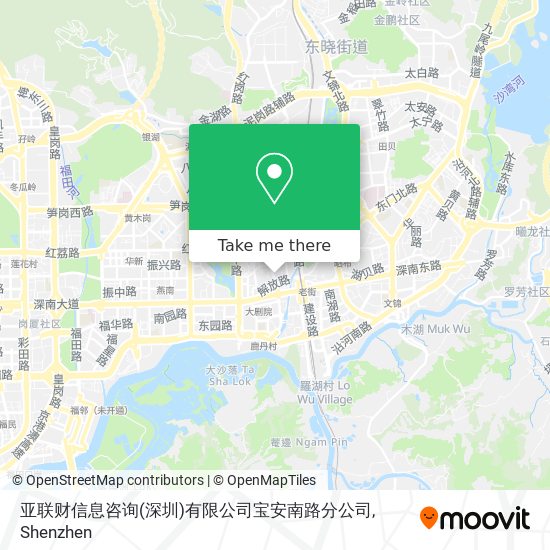 亚联财信息咨询(深圳)有限公司宝安南路分公司 map