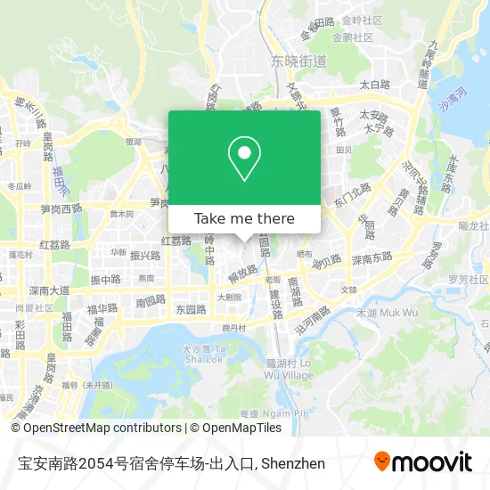 宝安南路2054号宿舍停车场-出入口 map