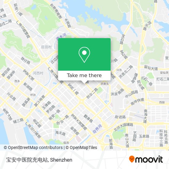 宝安中医院充电站 map