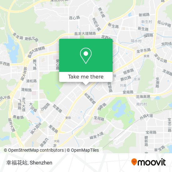 幸福花站 map