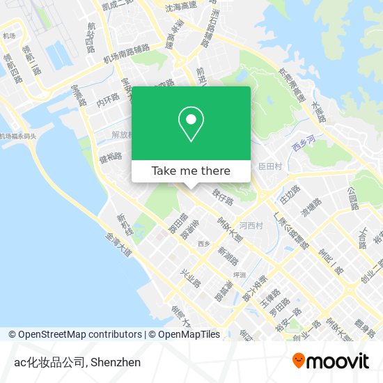 ac化妆品公司 map