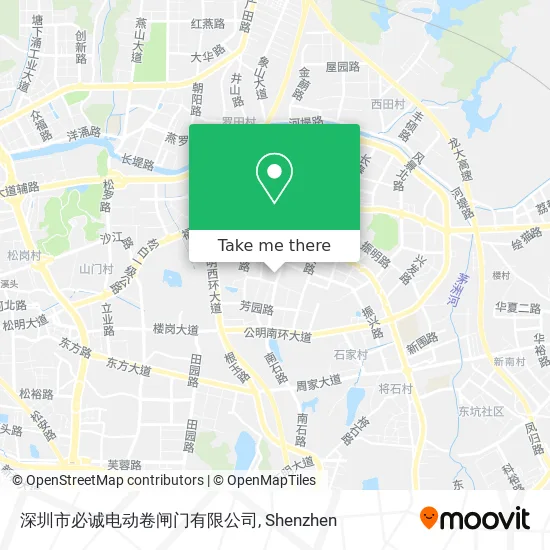 深圳市必诚电动卷闸门有限公司 map
