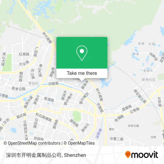 深圳市开明金属制品公司 map