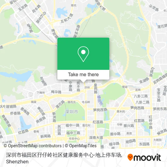 深圳市福田区孖仔岭社区健康服务中心-地上停车场 map