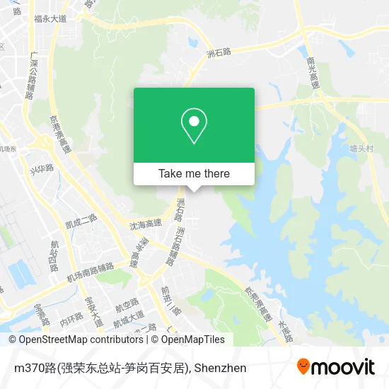 m370路(强荣东总站-笋岗百安居) map
