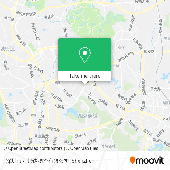 深圳市万邦达物流有限公司 map