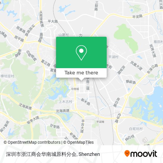 深圳市浙江商会华南城原料分会 map