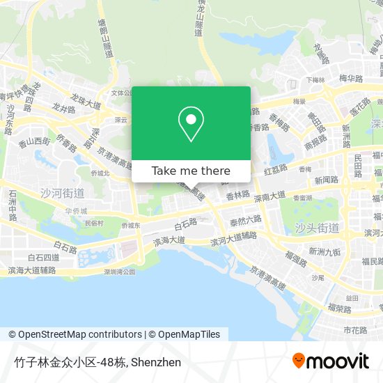 竹子林金众小区-48栋 map