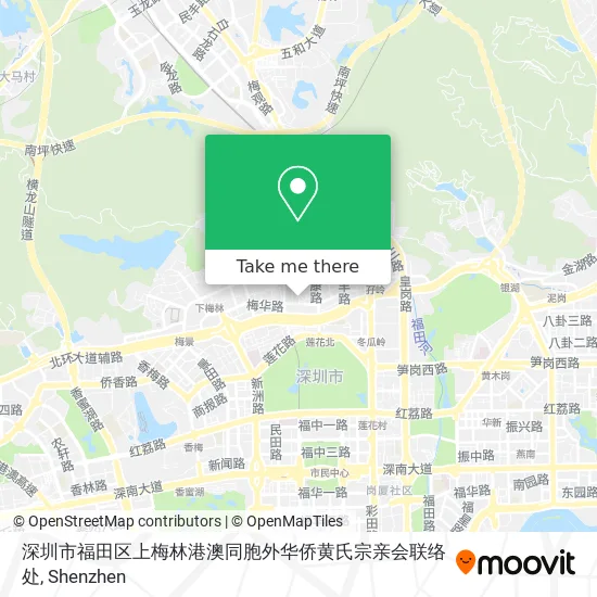 深圳市福田区上梅林港澳同胞外华侨黄氏宗亲会联络处 map