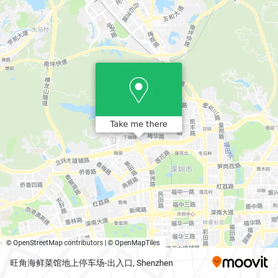 旺角海鲜菜馆地上停车场-出入口 map