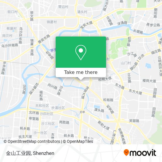 金山工业园 map