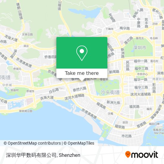 深圳华甲数码有限公司 map