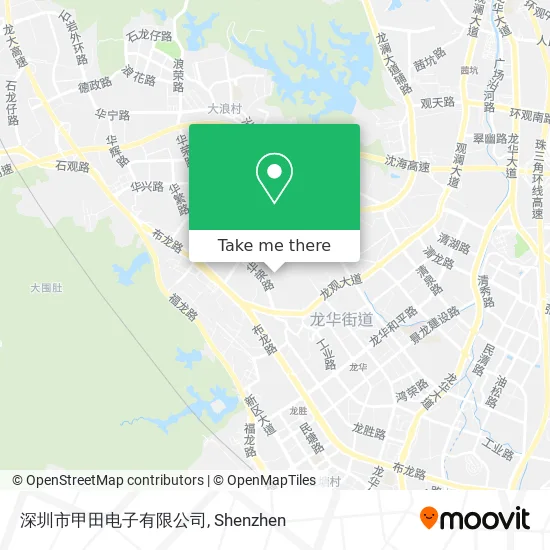 深圳市甲田电子有限公司 map