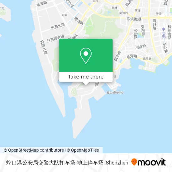 蛇口港公安局交警大队扣车场-地上停车场 map