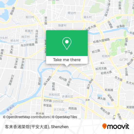 客来香湘菜馆(平安大道) map