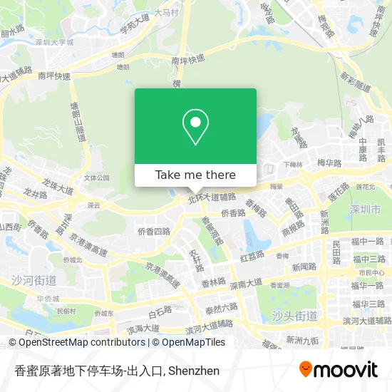 香蜜原著地下停车场-出入口 map