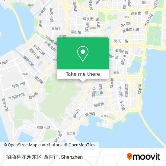 招商桃花园东区-西南门 map