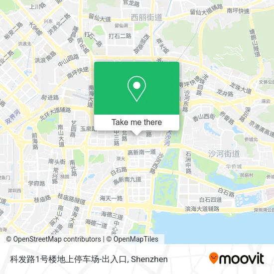 科发路1号楼地上停车场-出入口 map