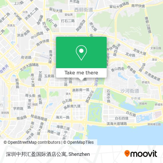 深圳中邦汇盈国际酒店公寓 map