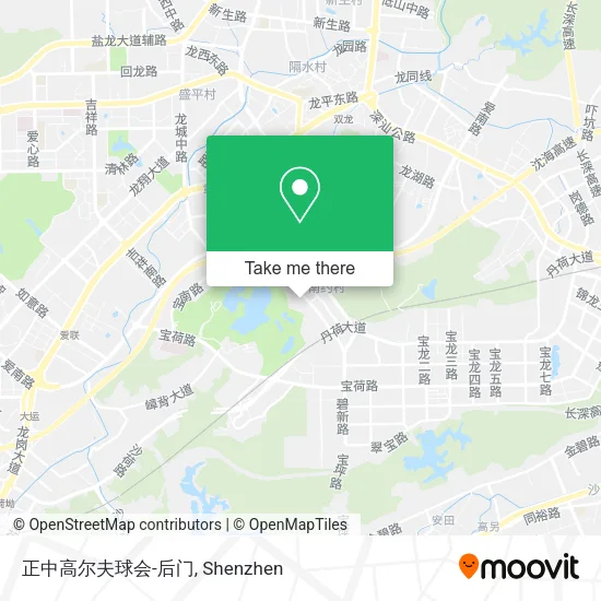 正中高尔夫球会-后门 map