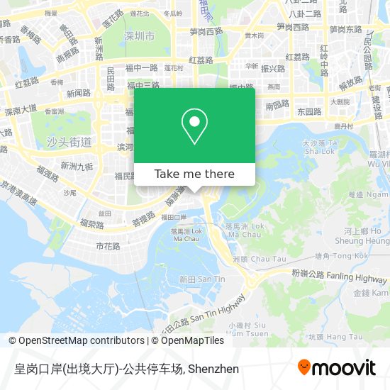 皇岗口岸(出境大厅)-公共停车场 map