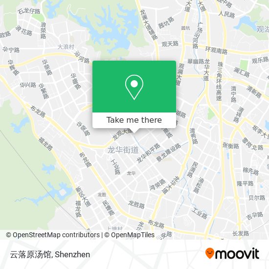 云落原汤馆 map